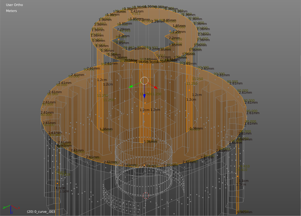 Trabajar con medidas en Blender